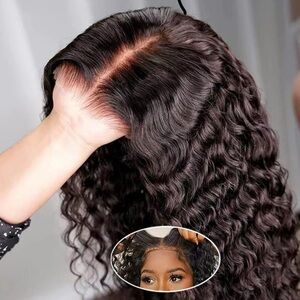 5x5 24’ Brazilian Black Human Hair Wig 180% Density
